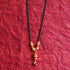 22 Carat Gold Black Beads With Latkan Pendant Mangalsutra 7.64g by Mahita Collections